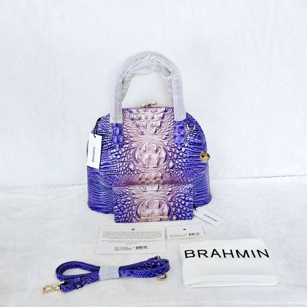 NWT Brahmin VERY PERI Georgina w/Ady Wallet